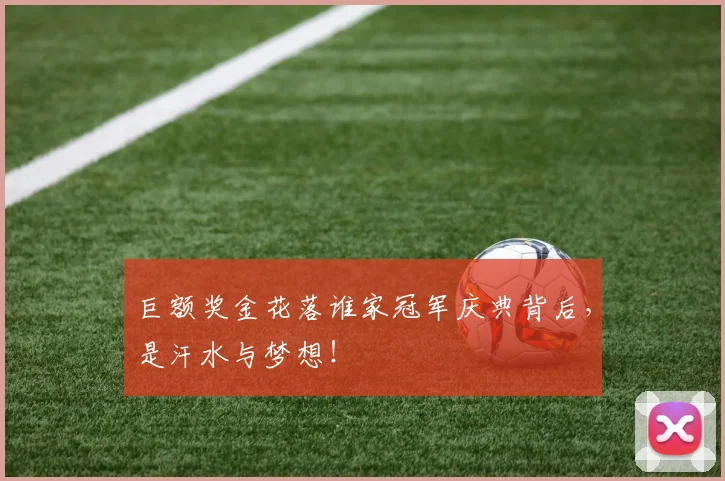 巨额奖金花落谁家冠军庆典背后，是汗水与梦想！