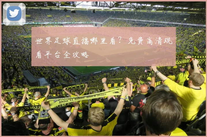 世界足球直播哪里看？免费高清观看平台全攻略